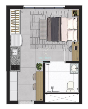 Imagem Studio com 1 Quarto à Venda, 24 m² em Campo Belo - São Paulo Imagem Studio com 1 Quarto à Venda, 24 m² em Campo Belo - São Paulo