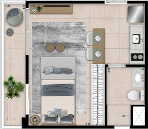 Imagem Apartamento com 1 Quarto à Venda, 40 m² em Pinheiros - São Paulo Imagem Apartamento com 1 Quarto à Venda, 40 m² em Pinheiros - São Paulo
