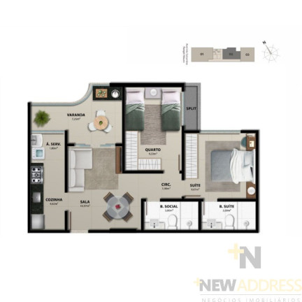 Imagem Apartamento com 2 Quartos à Venda, 83 m² em Praia De Itaparica - Vila Velha Imagem Apartamento com 2 Quartos à Venda, 83 m² em Praia De Itaparica - Vila Velha
