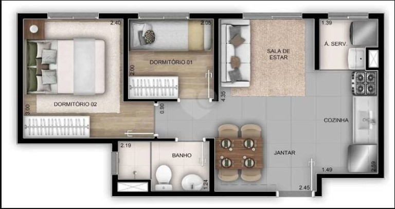 Imagem Apartamento à Venda,  em Santo André