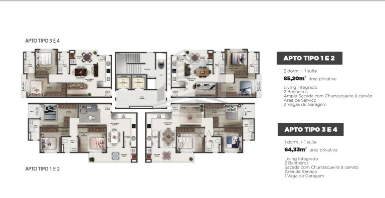Imagem Apartamento com 1 Quarto à Venda, 64 m² em São Judas - Itajaí Imagem Apartamento com 1 Quarto à Venda, 64 m² em São Judas - Itajaí