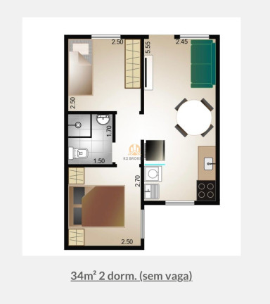 Imagem Imóvel com 2 Quartos à Venda, 34 m² em Vila Elze - São Paulo Imagem Imóvel com 2 Quartos à Venda, 34 m² em Vila Elze - São Paulo