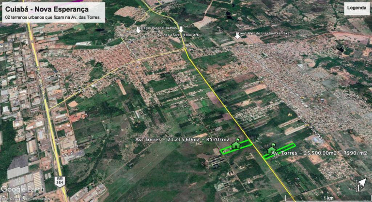 Imagem Terreno à Venda, 21.215 m² em Nova Esperança - Cuiabá Imagem Terreno à Venda, 21.215 m² em Nova Esperança - Cuiabá