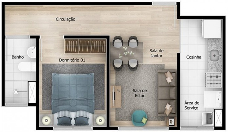 Imagem Imóvel com 2 Quartos à Venda, 42 m² em Jardim São Savério - São Paulo Imagem Imóvel com 2 Quartos à Venda, 42 m² em Jardim São Savério - São Paulo