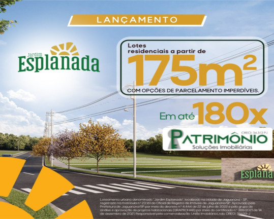 Imagem Terreno à Venda, 175 m² em Esplanada - Jaguariúna Imagem Terreno à Venda, 175 m² em Esplanada - Jaguariúna