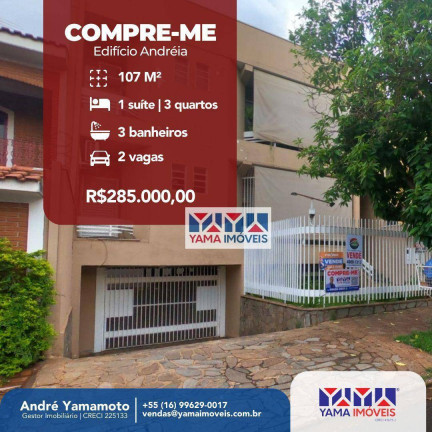 Apartamento com 3 Quartos à Venda, 107 m² em Jardim Irajá - Ribeirão Preto