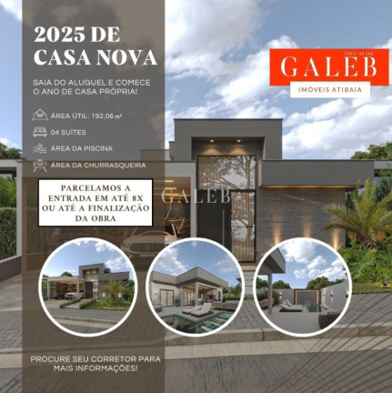 Imagem Casa com 4 Quartos à Venda, 192 m² em Condomínio Terras De Atibaia L - Atibaia Imagem Casa com 4 Quartos à Venda, 192 m² em Condomínio Terras De Atibaia L - Atibaia