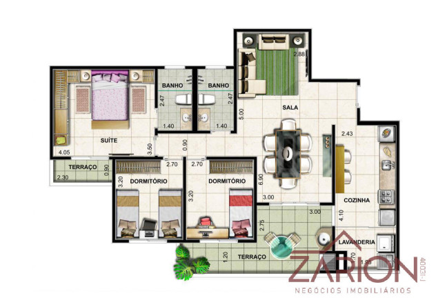 Imagem Apartamento com 3 Quartos à Venda, 76 m² em Centro - Taubaté Imagem Apartamento com 3 Quartos à Venda, 76 m² em Centro - Taubaté