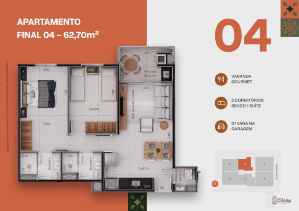 Imagem Apartamento com 2 Quartos à Venda, 62 m² em Tenório - Ubatuba