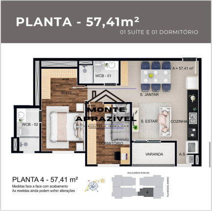 Imagem Apartamento com 2 Quartos à Venda, 57 m² em Roncon - Ribeirão Pires
