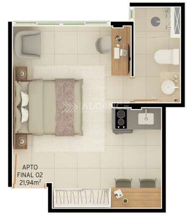Imagem Flat com 1 Quarto à Venda, 18 m² em Intermares - Cabedelo Imagem Flat com 1 Quarto à Venda, 18 m² em Intermares - Cabedelo