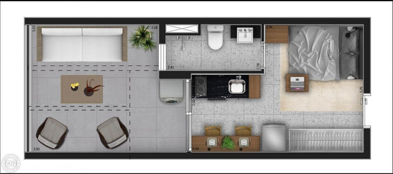Imagem Studio com 1 Quarto à Venda, 24 m² em Moema - São Paulo Imagem Studio com 1 Quarto à Venda, 24 m² em Moema - São Paulo
