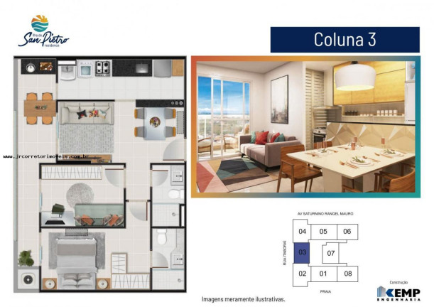 Imagem Imóvel com 3 Quartos à Venda, 80 m² em Praia Itaparica - Vila Velha