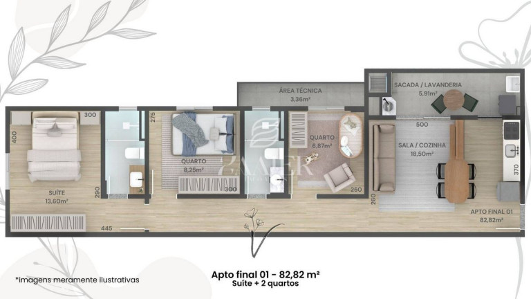 Imagem Apartamento com 3 Quartos à Venda, 83 m² em Saguaçu - Joinville Imagem Apartamento com 3 Quartos à Venda, 83 m² em Saguaçu - Joinville