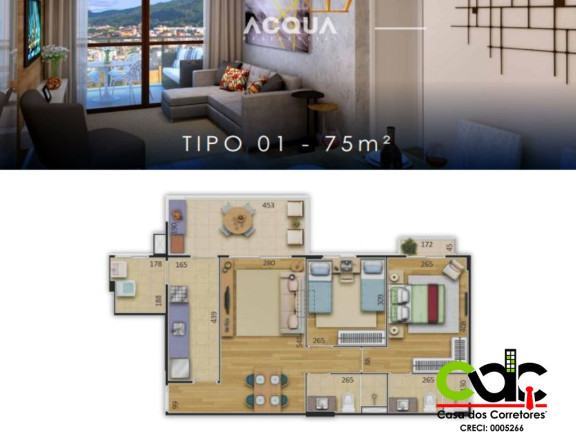 Imagem Apartamento com 2 Quartos à Venda, 75 m² em Centro - Poços De Caldas