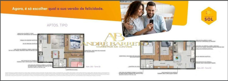 Imagem Apartamento com 2 Quartos à Venda, 36 m² em Jardim Cajazeiras - Salvador