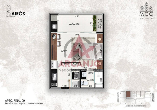 Imagem Loft com 1 Quarto à Venda, 36 m² em Centro - Ubatuba