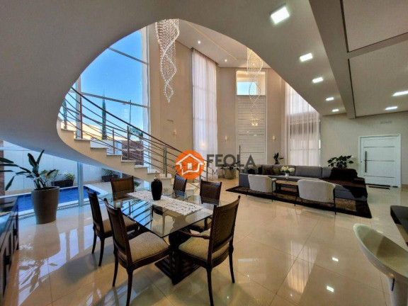 Casa com 4 Quartos à Venda ou Locação, 438 m² em Loteamento Residencial Jardim Dos Ipês Amarelos - Americana
