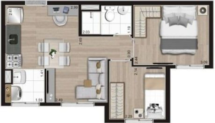 Imagem Apartamento com 2 Quartos à Venda, 36 m² em Cambuci - São Paulo Imagem Apartamento com 2 Quartos à Venda, 36 m² em Cambuci - São Paulo