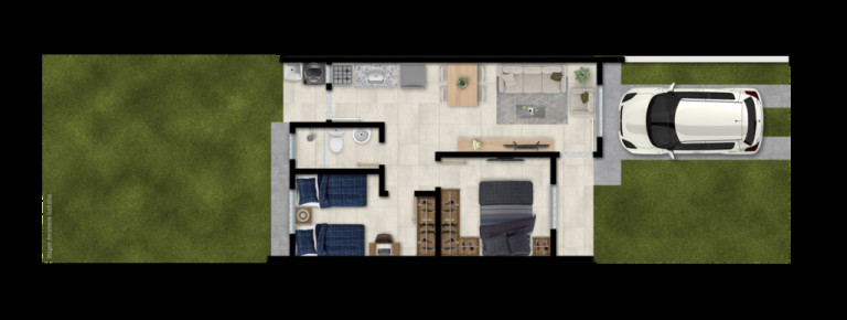 Imagem Casa de Condomínio com 2 Quartos à Venda, 45 m² em Morada Do Vale Ii - Gravataí Imagem Casa de Condomínio com 2 Quartos à Venda, 45 m² em Morada Do Vale Ii - Gravataí