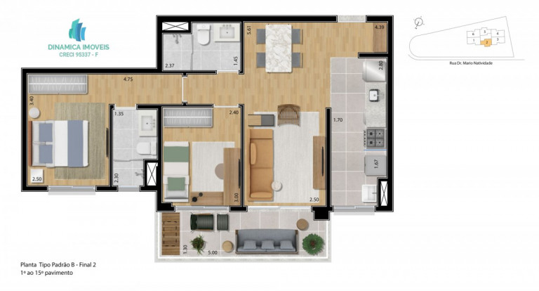Imagem Apartamento com 2 Quartos à Venda, 66 m² em Taquaral - Campinas