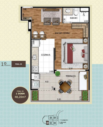 Imagem Apartamento com 3 Quartos à Venda, 74 m² em Alphaville - Barueri Imagem Apartamento com 3 Quartos à Venda, 74 m² em Alphaville - Barueri