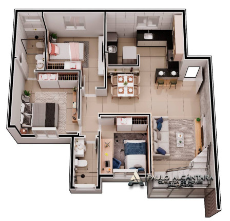 Imagem Apartamento com 3 Quartos à Venda, 82 m² em Belvedere - Coronel Fabriciano Imagem Apartamento com 3 Quartos à Venda, 82 m² em Belvedere - Coronel Fabriciano