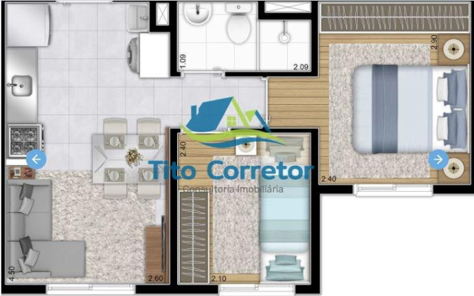 Imagem Apartamento com 2 Quartos à Venda, 33 m² em Vila Nova Curuçá - São Paulo