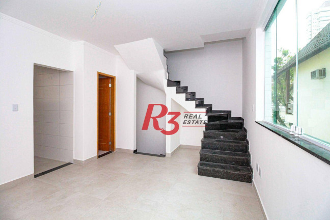 Imagem Casa de Vila com 2 Quartos à Venda, 100 m² em Campo Grande - Santos