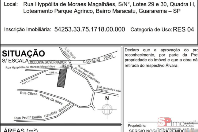 Imagem Terreno à Venda, 1.000 m² em Lambari - Guararema Imagem Terreno à Venda, 1.000 m² em Lambari - Guararema
