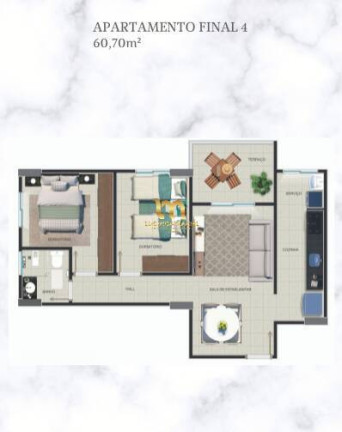 Imagem Apartamento com 2 Quartos à Venda, 60 m² em Canto Do Forte - Praia Grande Imagem Apartamento com 2 Quartos à Venda, 60 m² em Canto Do Forte - Praia Grande