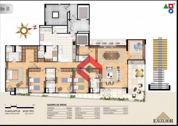 Imagem Apartamento com 4 Quartos à Venda, 247 m² em Meireles - Fortaleza