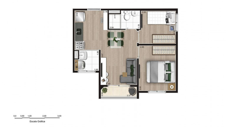 Imagem Apartamento com 2 Quartos à Venda, 5.724 m² em Parque Ipê - São Paulo