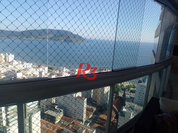 Apartamento com 3 Quartos à Venda ou Locação, 204 m² em Embaré - Santos