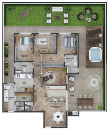 Imagem Apartamento com 4 Quartos à Venda, 126 m² em Vila Izabel - Curitiba