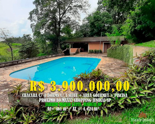 Imagem Imóvel com 3 Quartos à Venda, 4.424 m² em Jardim Marco Leite - Jundiaí Imagem Imóvel com 3 Quartos à Venda, 4.424 m² em Jardim Marco Leite - Jundiaí