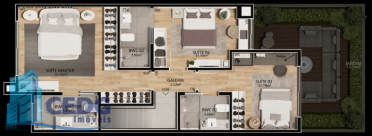 Imagem Casa de Condomínio com 2 Quartos à Venda, 203 m² em Santa Felicidade - Curitiba Imagem Casa de Condomínio com 2 Quartos à Venda, 203 m² em Santa Felicidade - Curitiba