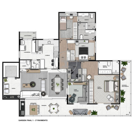 Imagem Apartamento com 3 Quartos à Venda, 170 m² em Cambuí - Campinas