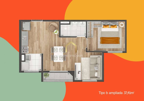 Imagem Apartamento com 2 Quartos à Venda, 37 m² em Vila Ema - São Paulo