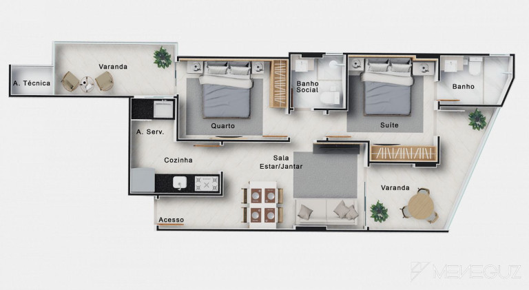 Imagem Apartamento com 2 Quartos à Venda, 68 m² em Centro - Guarapari