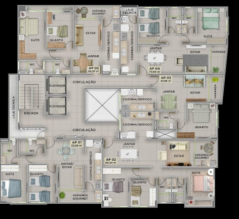 Imagem Apartamento com 2 Quartos à Venda, 63 m² em Cabo Branco - João Pessoa Imagem Apartamento com 2 Quartos à Venda, 63 m² em Cabo Branco - João Pessoa