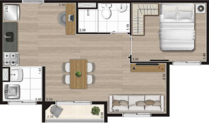 Imagem Apartamento com 2 Quartos à Venda, 37 m² em Vila Nina - São Paulo