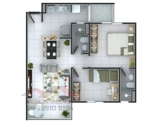 Imagem Apartamento com 2 Quartos à Venda, 57 m² em Cristo Rei - Teresina Imagem Apartamento com 2 Quartos à Venda, 57 m² em Cristo Rei - Teresina