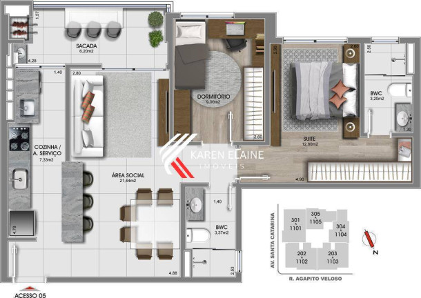 Imagem Apartamento com 2 Quartos à Venda, 75 m² em Canto - Florianópolis Imagem Apartamento com 2 Quartos à Venda, 75 m² em Canto - Florianópolis