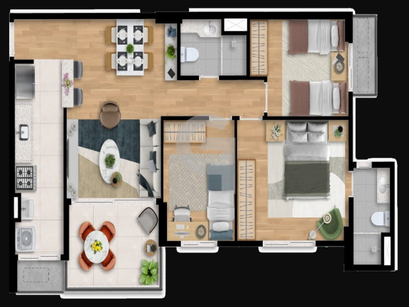 Imagem Apartamento com 3 Quartos à Venda, 74 m² em Jaguaribe - Salvador Imagem Apartamento com 3 Quartos à Venda, 74 m² em Jaguaribe - Salvador