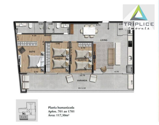 Imagem Apartamento com 3 Quartos à Venda, 117 m² em São Mateus - Juiz De Fora Imagem Apartamento com 3 Quartos à Venda, 117 m² em São Mateus - Juiz De Fora