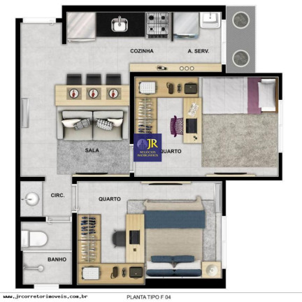 Imagem Apartamento com 2 Quartos à Venda, 58 m² em Praia De Itaparica - Vila Velha