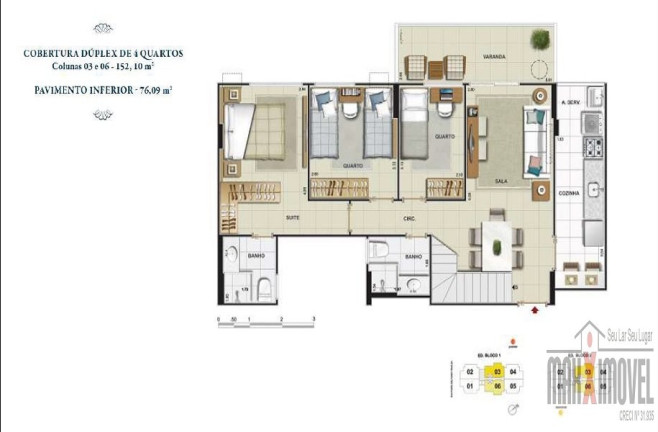 Imagem Cobertura com 4 Quartos à Venda, 161 m² em Méier - Rio De Janeiro