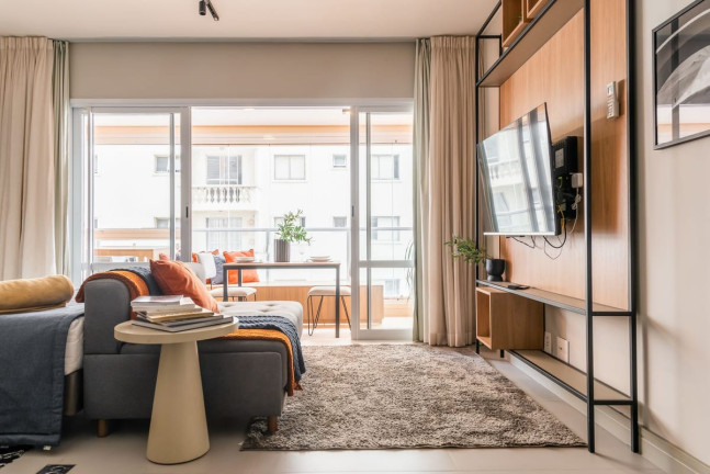 Imagem Apartamento com 1 Quarto para Alugar, 47 m² em Campo Belo - São Paulo