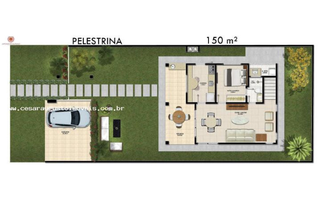 Imagem Casa com 3 Quartos à Venda, 158 m² em Centro - Eusébio Imagem Casa com 3 Quartos à Venda, 158 m² em Centro - Eusébio